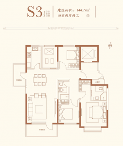 建面144㎡-3室2厅2卫