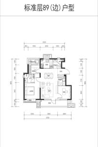 建面89㎡-3室2厅2卫