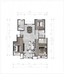 建面108㎡-3室2厅2卫