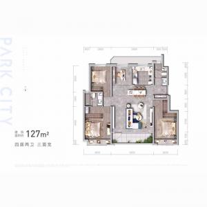 建面127 ㎡-4室2厅2卫