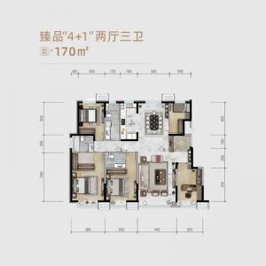 建面170㎡-5室2厅3卫